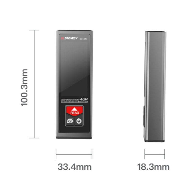 SNDWAY SW-BT50 Laser Rangefinder Infrared Measuring Ruler, Style: 50m Bluetooth Version