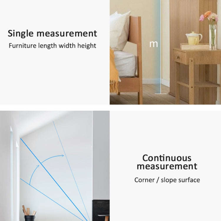 SNDWAY SW-BT50 Laser Rangefinder Infrared Measuring Ruler, Style: 50m Bluetooth Version