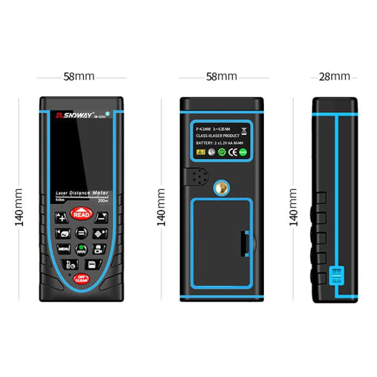 SNDWAY Outdoor Camera Laser Rangefinder, Style: Video + Image + Bluetooth + Drawing