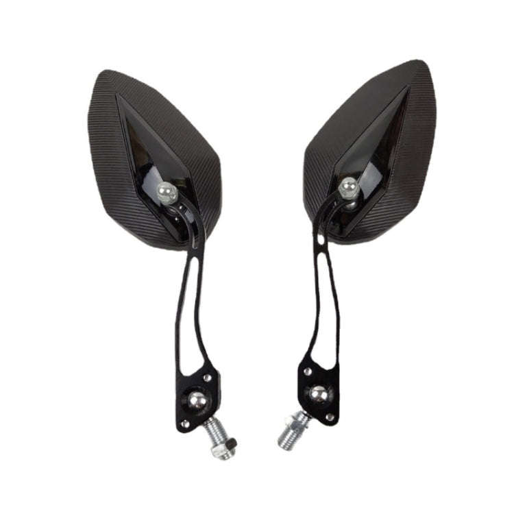 Aluminum Alloy Motorcycle Large-view Rearview Mirror Modification(Black)