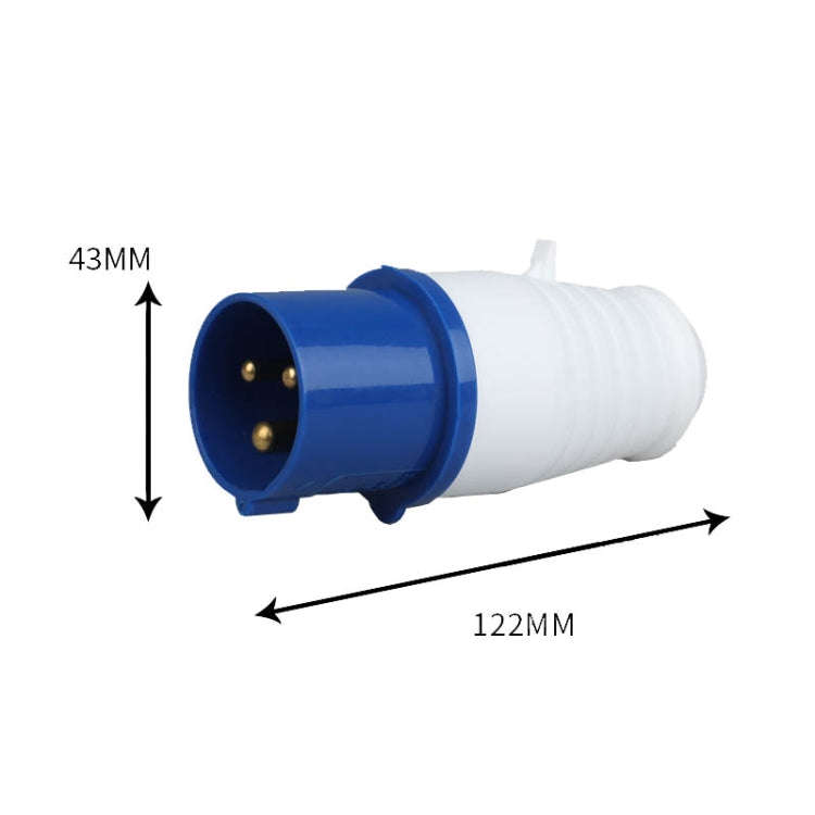 Industrial Plug IP44 Waterproof Aviation Connection Plug, Style: 3 Core 16A