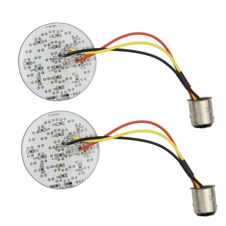 2 PCS Motorcycle LED Signal Steering Lamp For Dyna(Red Light 1156 Without Lampshade)