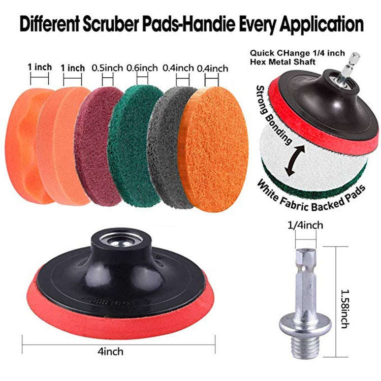 24 PCS / Set  Universal Rod Cleaning Dust Removal Polishing Electric Drilling Brush Set