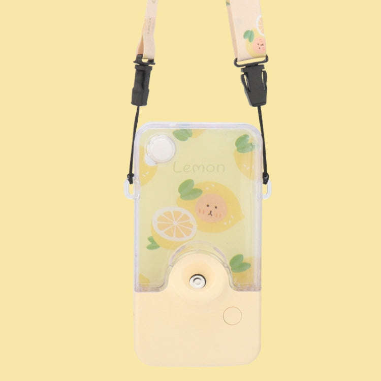 Hanging Neck Spray Hydrating Instrument Summer Fresh Fruit Series Hydrating Instrument(Lemon)