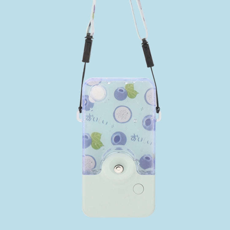 Hanging Neck Spray Hydrating Instrument Summer Fresh Fruit Series Hydrating Instrument(Blue Berry)