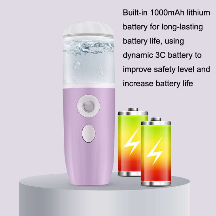 WL2614 USB Hand-Held Humidifier Portable Cold Air Spray Body Moisturizing Spray Instrument(Pink)