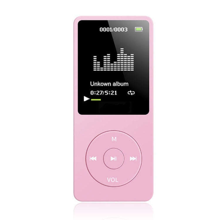Card Ultra-thin Lossless MP4 Player With Screen(Pink)