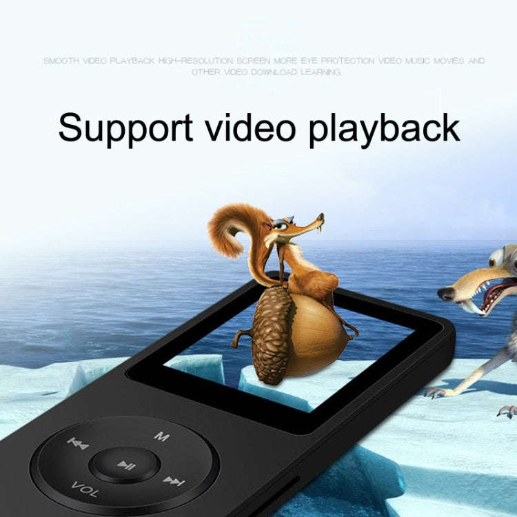 Card Ultra-thin Lossless MP4 Player With Screen(White)