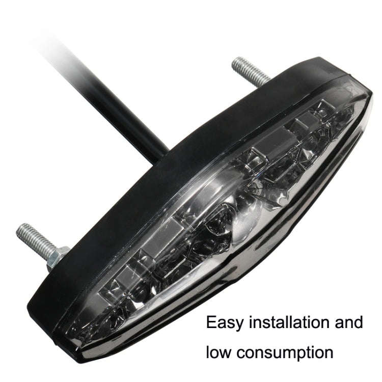 Motorcycle 15LED Brake Light Tail Light Decoration Lamp(White Shell)