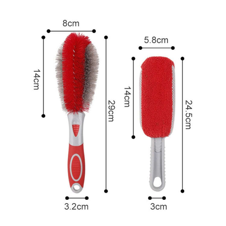 Car Wash Brush Soft Hub Multi-Function Dust Removal Tool, Color: Red Sponge Brush