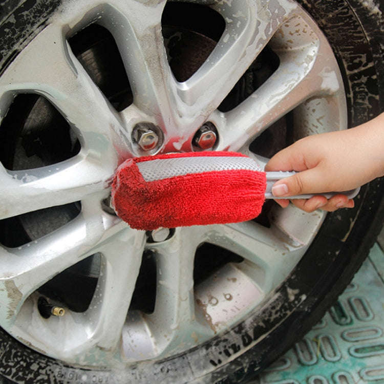 Car Wash Brush Soft Hub Multi-Function Dust Removal Tool, Color: Red Sponge Brush