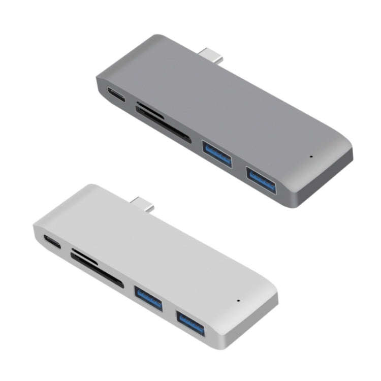 USB-C To HDMI Splitter Docking Station Card Reader, Specification 5 in 1 Gray