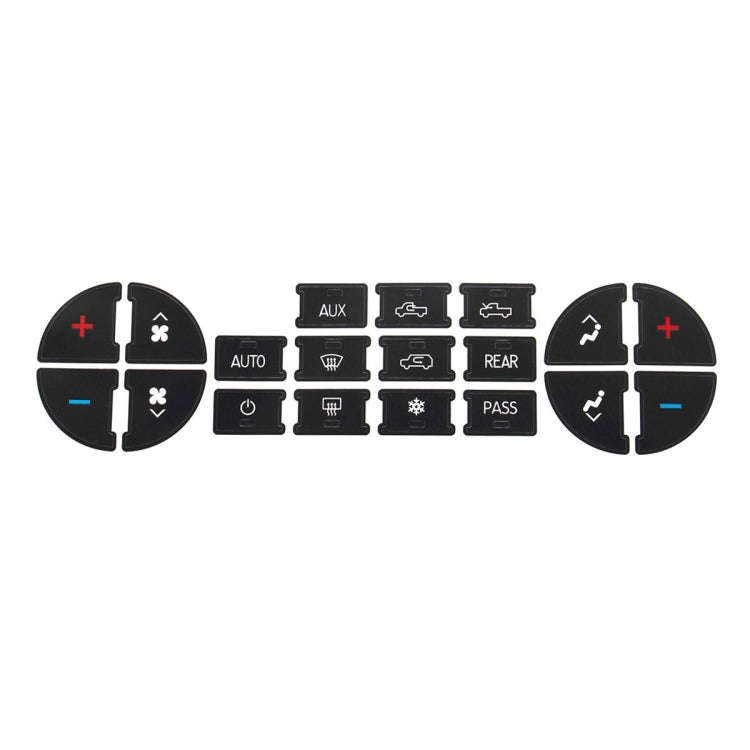 Car Button Repair Sticker AC Central Control Sticker(B 19 Key)