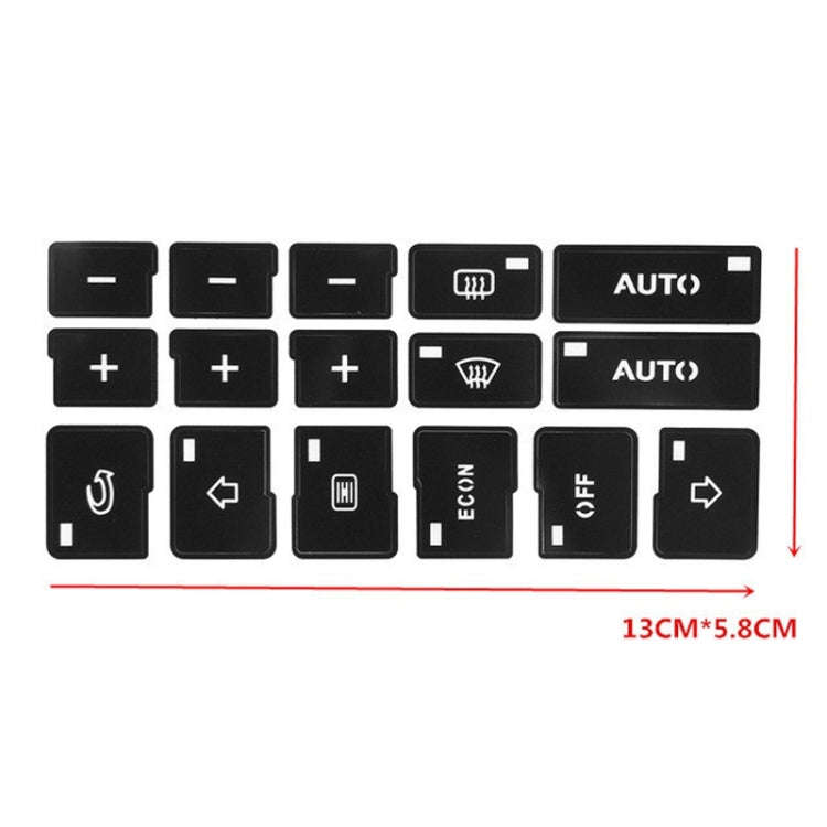 Car Button Repair Sticker AC Central Control Sticker(D 16 Key)
