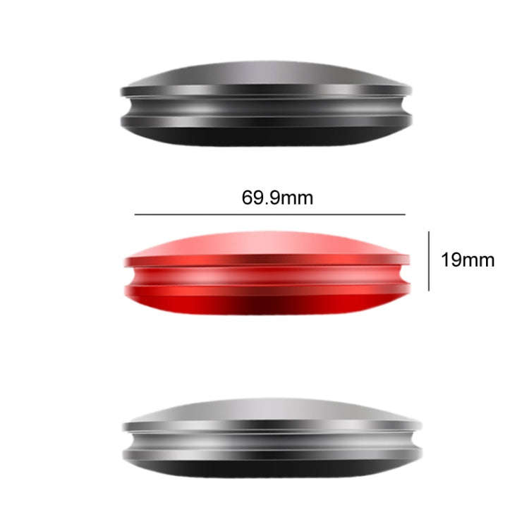 BEN.JACK Car Instrument Air Purification Solid Aroma Diffuser Ornament(Red)