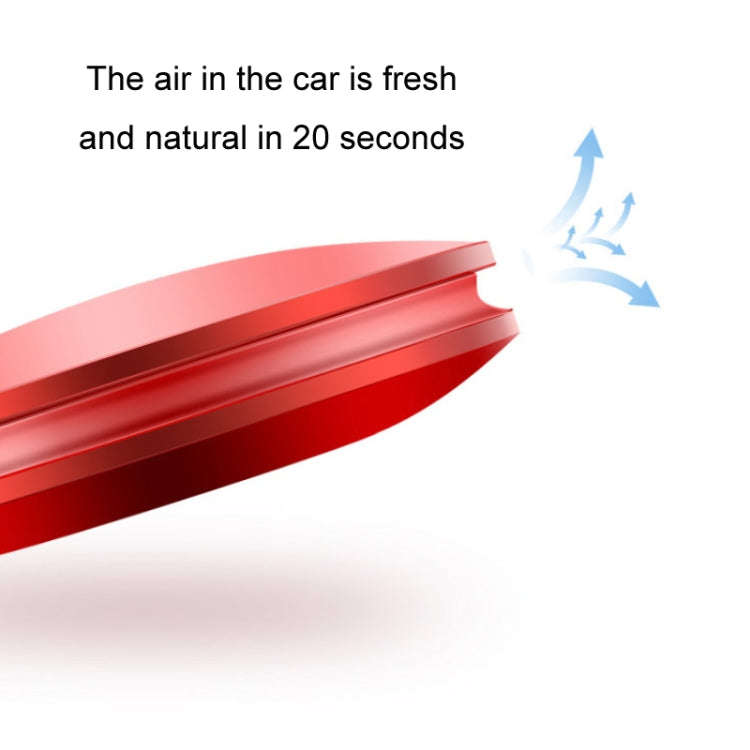BEN.JACK Car Instrument Air Purification Solid Aroma Diffuser Ornament(Red)