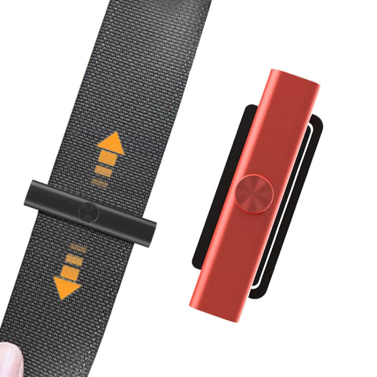 BEN.JACK Car Safety Belt Holder Non-Slip Limiter Slack Adjuster(Red)