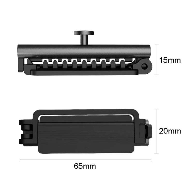 BEN.JACK Car Safety Belt Holder Non-Slip Limiter Slack Adjuster(Deep Gray)