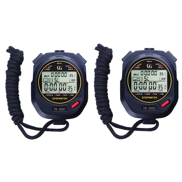 YS Millisecond Stopwatch Timer Running Training Referee Stopwatch, Style: YS2002 200 Memory