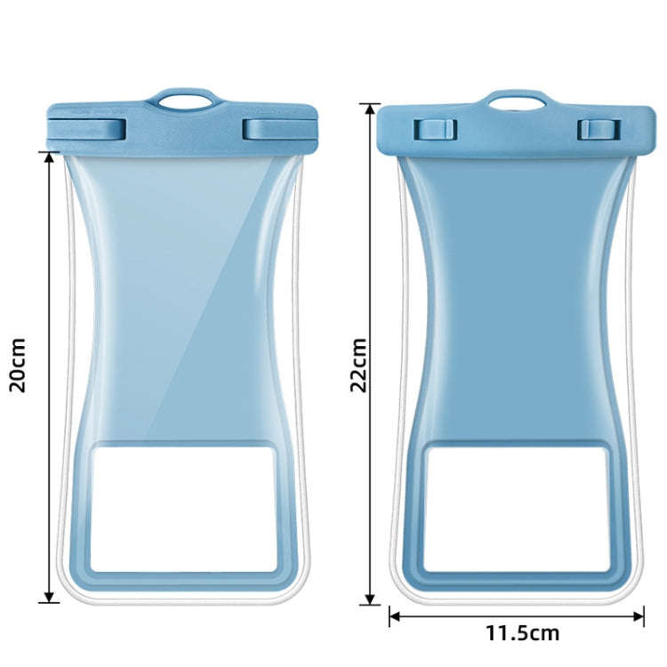 Small Waist Floating Airbag Mobile Phone Waterproof Bag TPU Mobile Phone Waterproof Bag(Green)