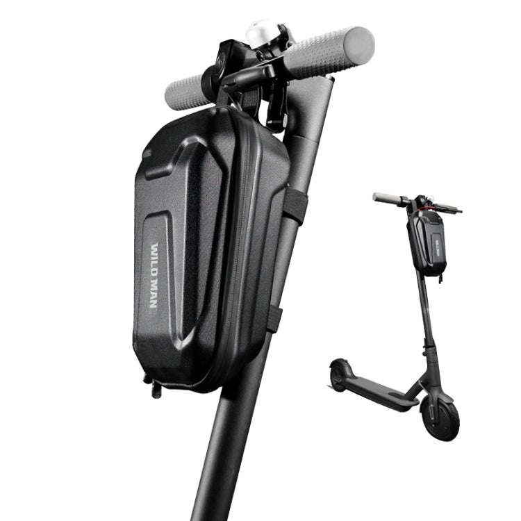 WILD MAN TS8 EVA Hard Shell Scooter Head Bag, Size: S(Black)