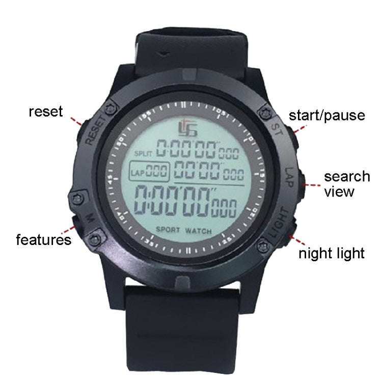 YS Luminous Football Referee Stopwatch Timer Alarm Clock Football Watch(YS-2000)