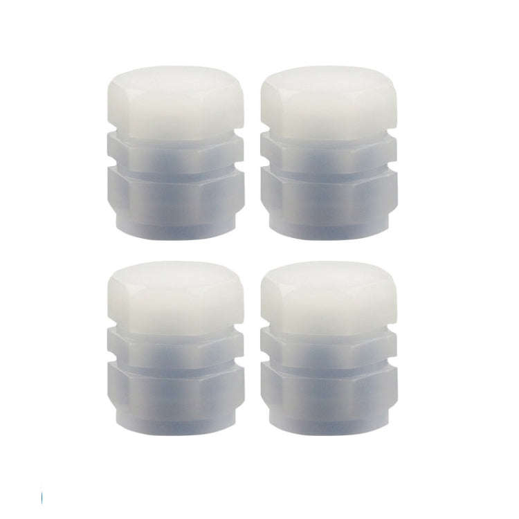 4pcs / Set Luminous Tire Valve Cap Electric Motorcycle Vacuum Tire Valve Cover, Style: Split Effe...