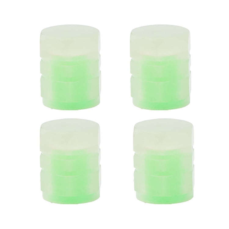 4pcs /Set Luminous Tire Valve Cap Electric Motorcycle Vacuum Tire Valve Cover, Style: Split Effect