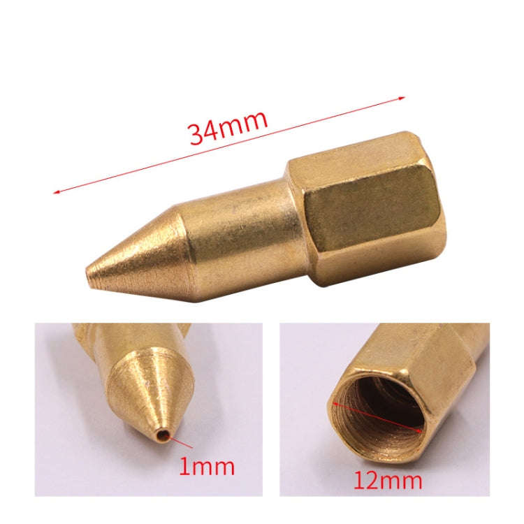 50 PCS Butter Machine Head Copper Universal Steel Tip Pneumatic Oil Nozzle Head