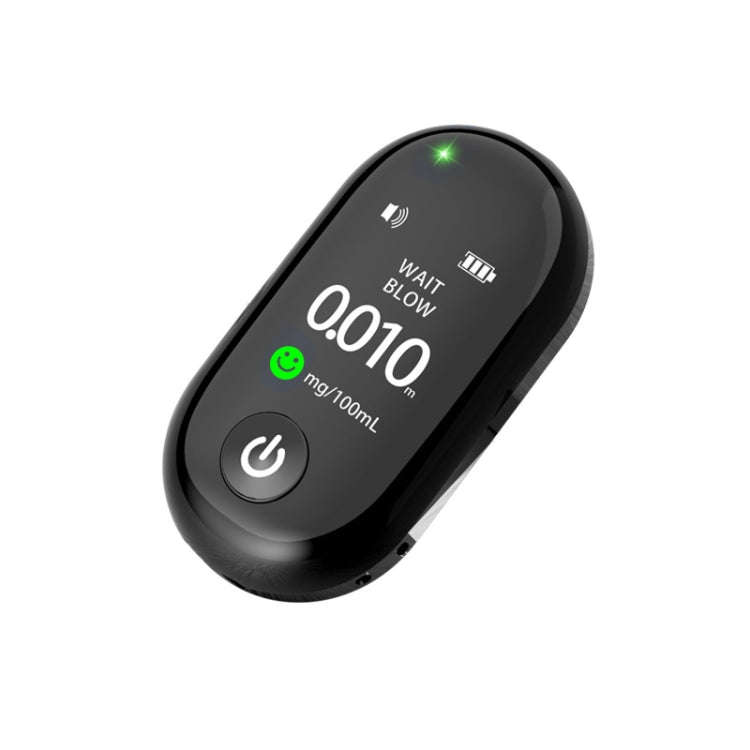 Portable Blow Type TFT Screen Alcohol Tester(Black)