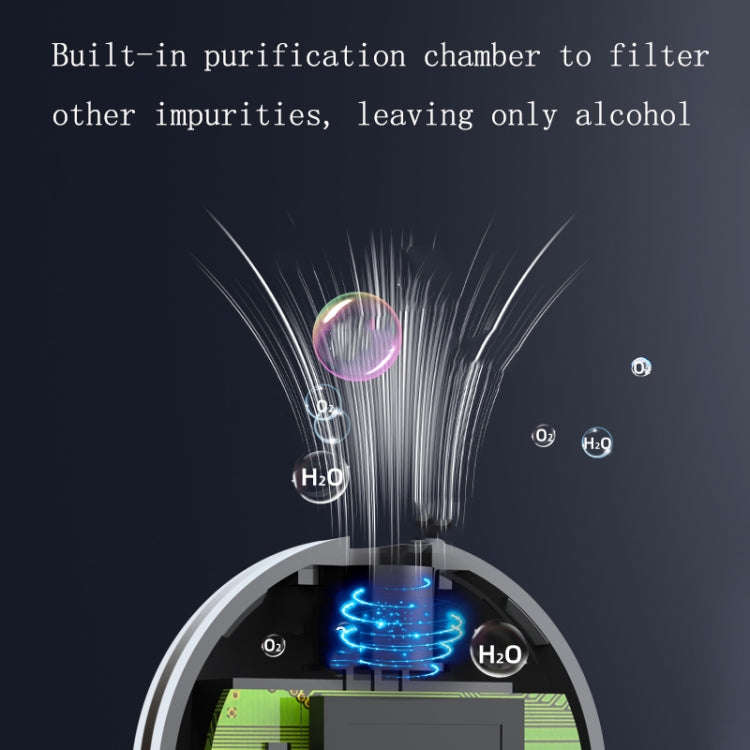 Portable Blow Type TFT Screen Alcohol Tester(Black)