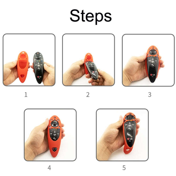2 PCS Remote Control Dustproof Silicone Protective Cover For LG AN-MR500 Remote Control(Night Lig...