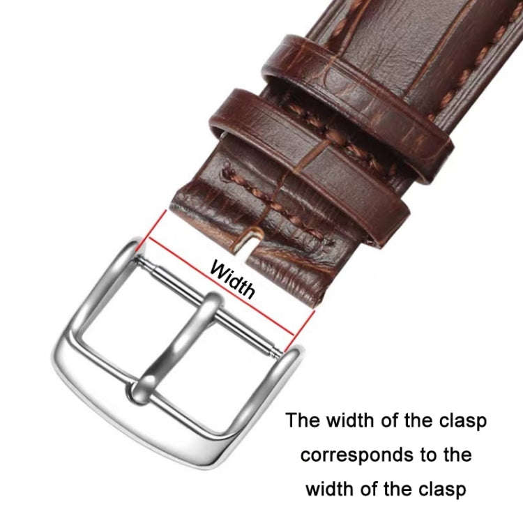 5pcs IP Plated Stainless Steel Pin Buckle Watch Accessories, Color: Gold 20mm