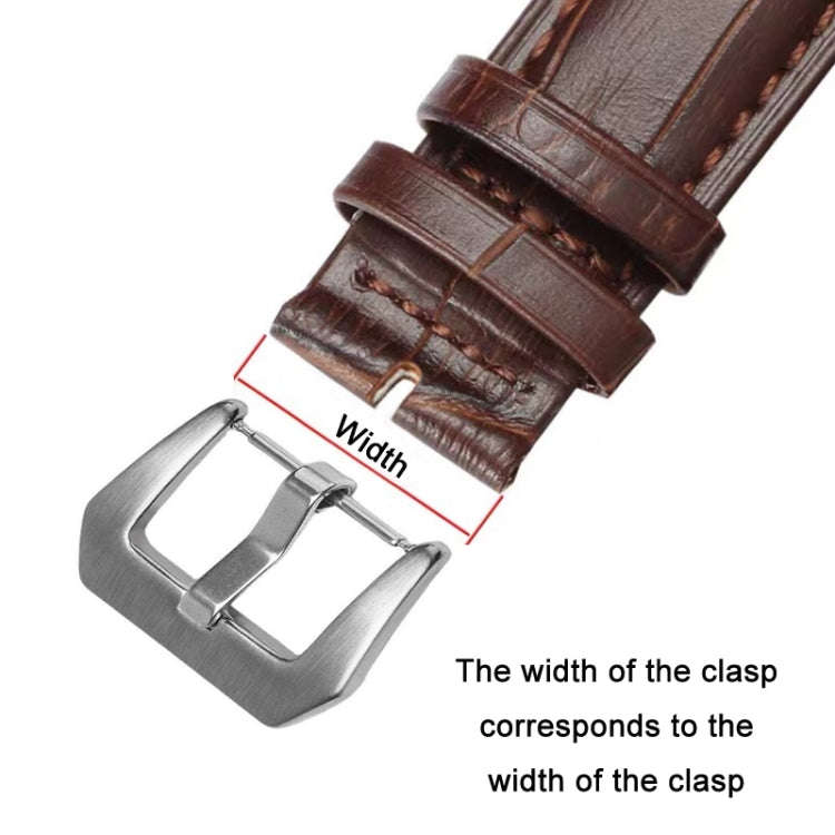 3 PCS Stainless Steel Brushed Pin Buckle Watch Accessories, Color: 20mm Steel Color