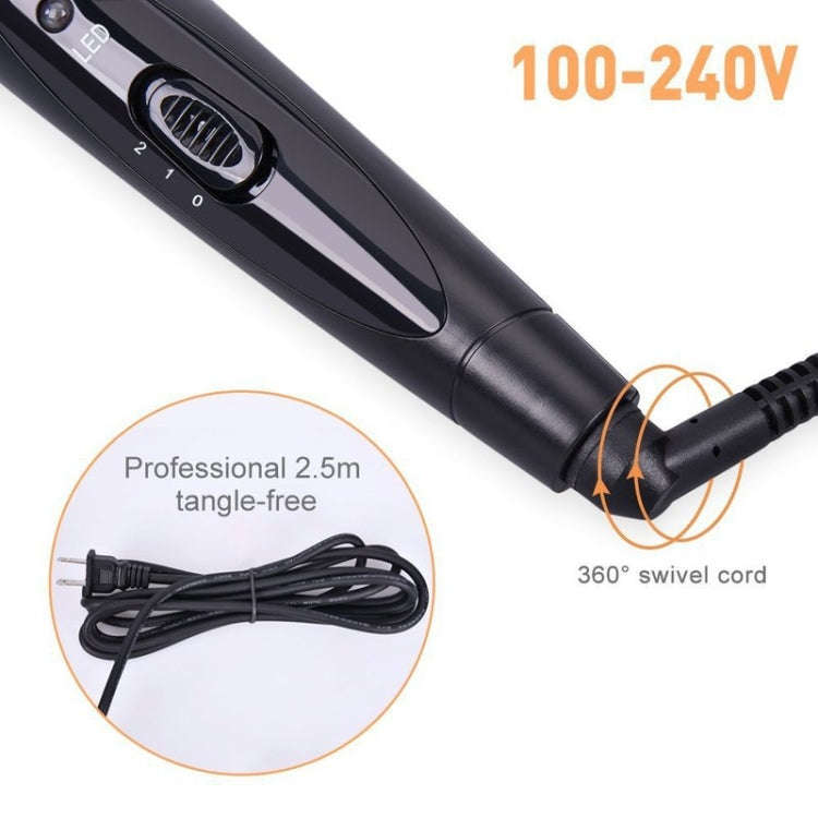 6 In 1 Tube Changed LED Display Tourmaline Ceramic Hair Curler(UK Plug+3)