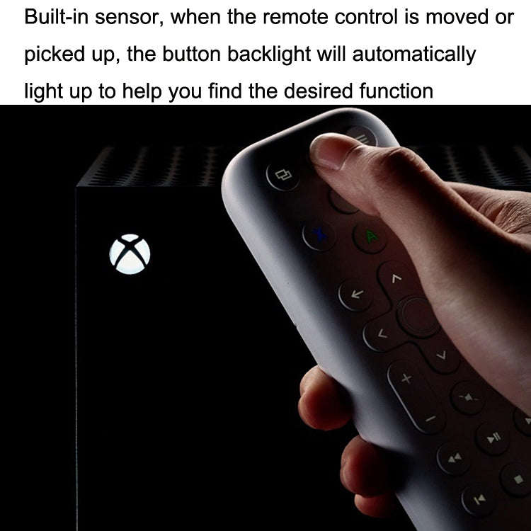 8BitDo Backlit Key Media Remote Control For Xbox, Style: Long Version (Black)