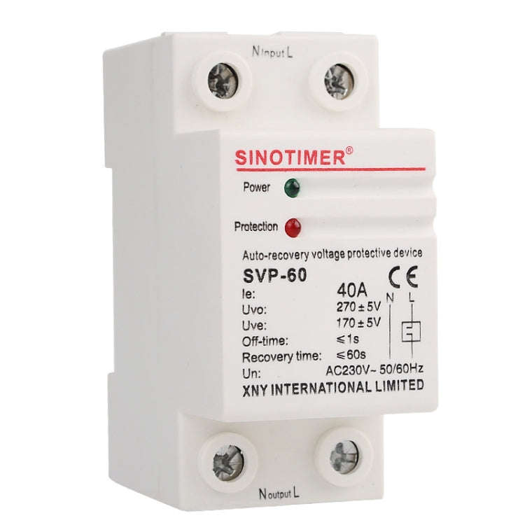 SINOTIMER Single-Phase Self-Duplex Intelligent Over-Pressure Protector(SVP-60)