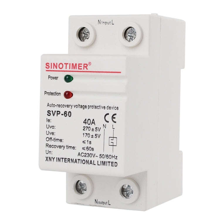 SINOTIMER Single-Phase Self-Duplex Intelligent Over-Pressure Protector(SVP-60)
