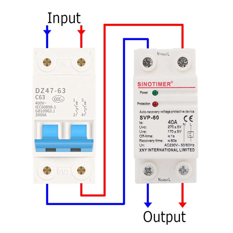 SINOTIMER Single-Phase Self-Duplex Intelligent Over-Pressure Protector(SVP-60)