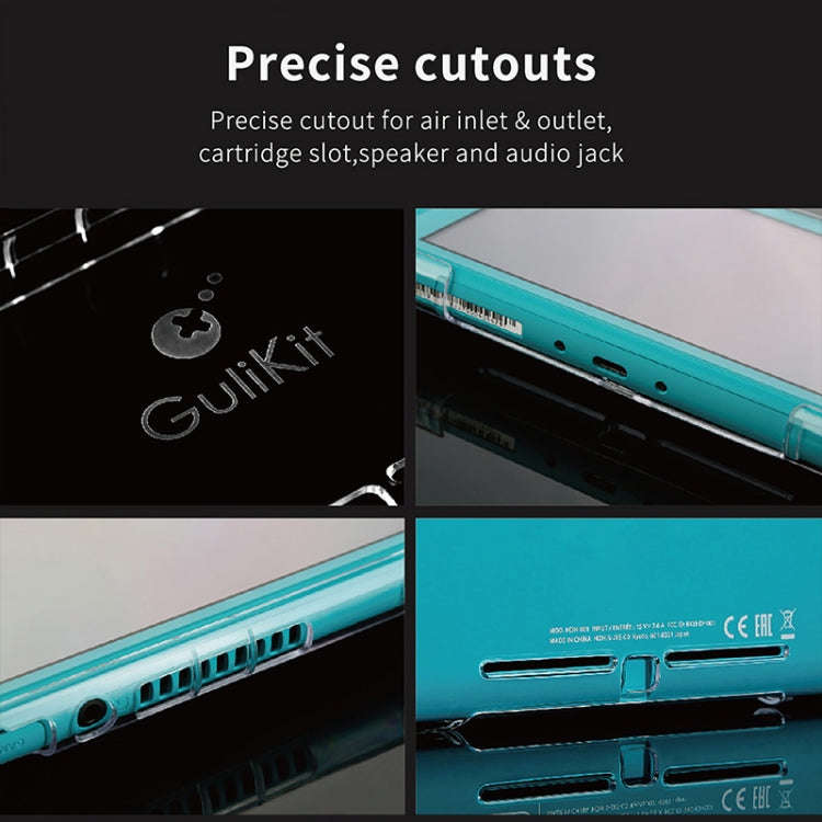 Gulikit NS16 Game Console Transparent Crystal Protective Case For Switch Lite(Transparent)