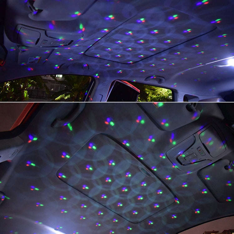 10 PCS Mini Rhythm Stage Lamp Car Colorful USB Atmosphere Light(D1)