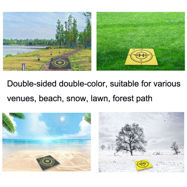 Outdoor Aerial Photography Double-sided Landing Pad For DJI Mavic 3 / Air 2 / Air 2S(Yellow + Black)