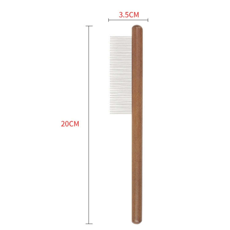 Cat Dog Solid Wood Comb For Removing Floating Hair Pet Cleaning Grooming Flea Comb(A)