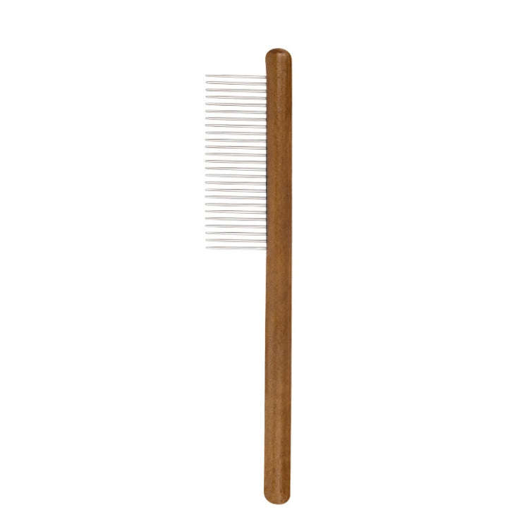 Cat Dog Solid Wood Comb For Removing Floating Hair Pet Cleaning Grooming Flea Comb(C)