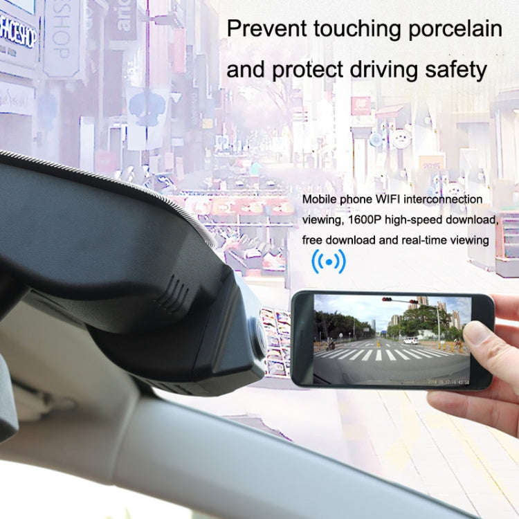 R860 Screen WIFI 1080p Hidden Driving Recorder Double Records(Black)