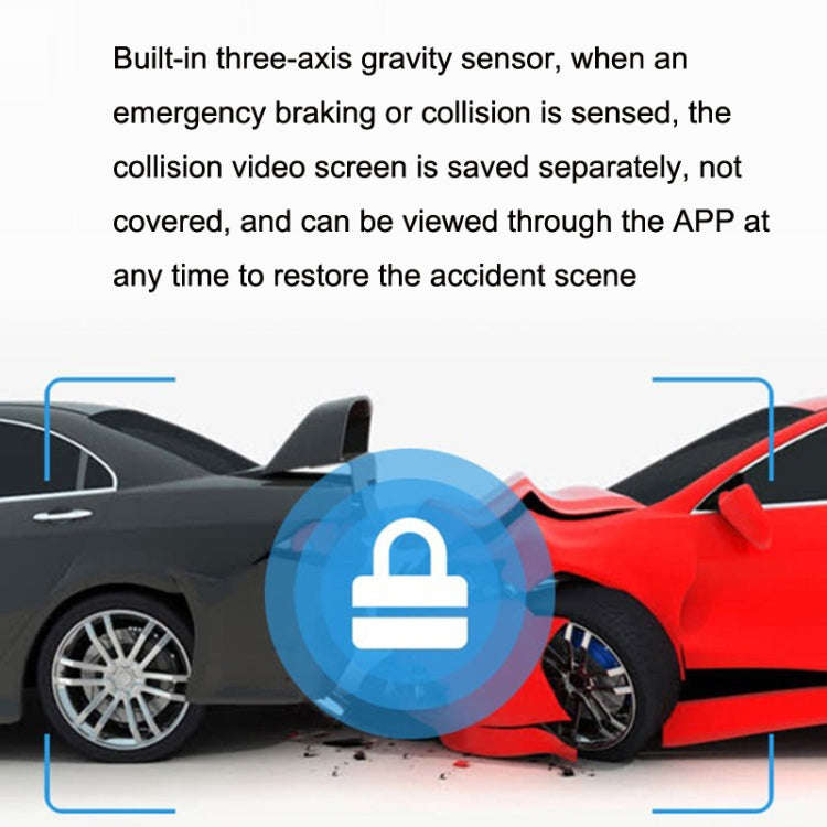 KG210 1080P WIFI Hidden HD Voice Prompt Car Recorder, Style: Dual Lens