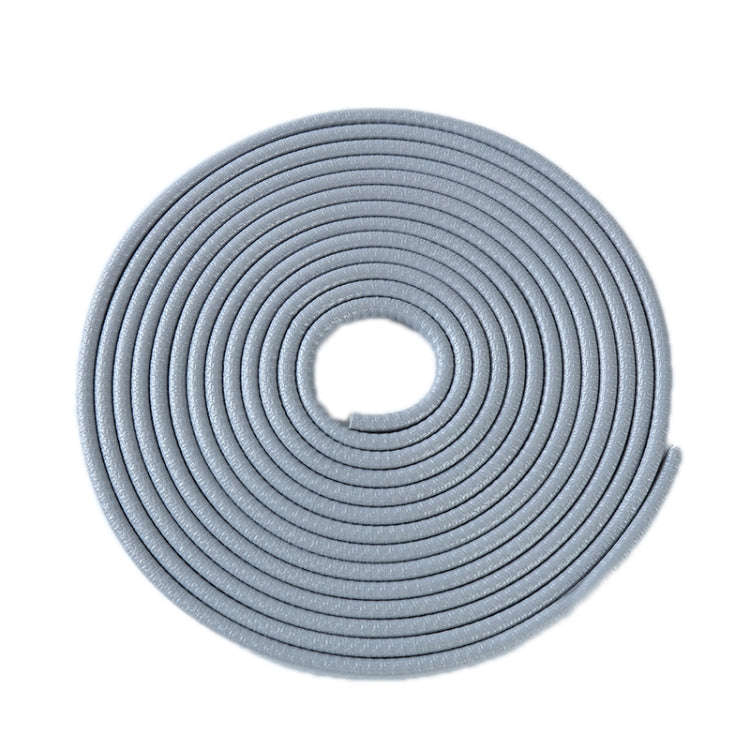 5m U-shaped Non-stick Car Rubber Seal Bumper(Grey)