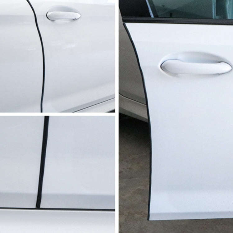 5m U-shaped Non-stick Car Rubber Seal Bumper(Grey)