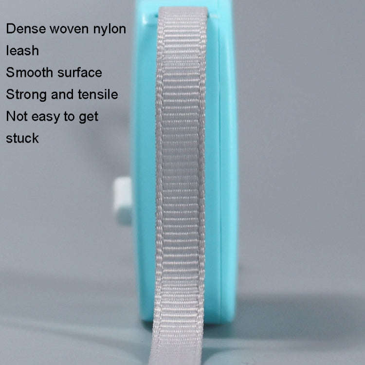 Automatic Telescopic Dog Traction Rope Small Pet Retractor(Square White)