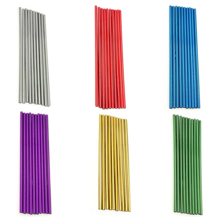 10pcs/pack Car Air Conditioner Vent U-Shaped Electroplating Decorative Strip(Plating Blue)